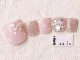 ピンクドットリボンフット