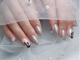 バレンタインネイル