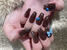 フラッシュネイル×リボン