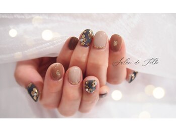 ミラーフラワーnail