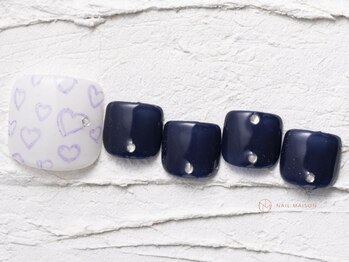 ネイルメゾン 池袋店(NAIL MAISON)/色鉛筆ハート¥9000