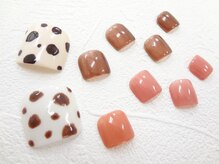 ネイルサロン クイール 小山店(NAIL SALON QUILL)/ワンカラー×アニマルアート