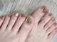 MIZU NAIL高田馬場【長さだし/持ち込み/ワンホン/マグネット/パラジェル/フィルイン】の写真/サンダルの時期にフットネイル！お仕事で指の爪を伸ばせない方も、足元から自信をプラス♪メンズネイルOK
