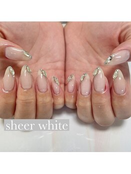 イフネイル(if nail)/◇シアーホワイトネイル◇
