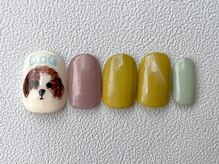 カラ ネイル 中津店(calla nail)/らくがきワンちゃん