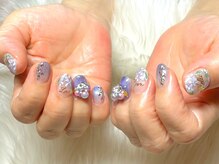 ネイルサロンブリス(nail salon Bliss)/☆豪華な紫陽花ネイル☆