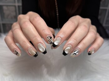 IWT ネイル アイ/マグネット×フレンチ