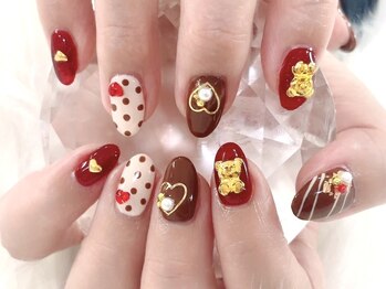 ネイリス(NAILISS)の写真/【ケア,オフ込★2本アート¥6600/4本アート¥7150】華やかでトレンドを抑えたデザイン◎パラジェル導入サロン