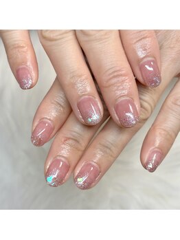 ラメホログラデーション