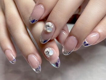 ネイルマジック 仙台一番町店(NAIL MAJIC)/ガラスフレンチ☆オーダー