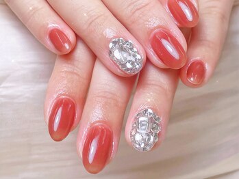 シーアンドビーネイル(C&B Nail)/ワンカラーとパーツ2本