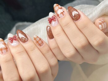 リノネイル(Lino Nail)/チェックネイル