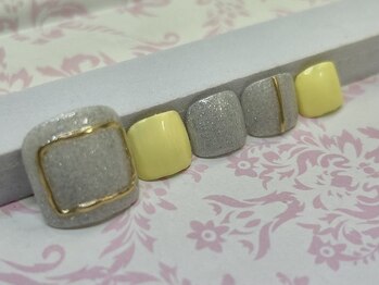 定額フットネイルA￥6400