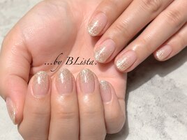 シャンパンゴールド×ラメグラ