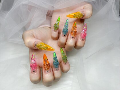 HIP nail 【長さだし/持ち込み/長さだし ネイル/持ち込み ネイル/マグネット ネイル】の写真