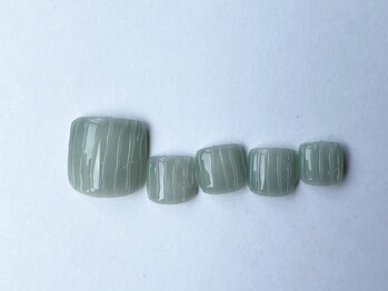 アイネイルズ 梅田店(I nails)/フット透け感カラーぷっくり