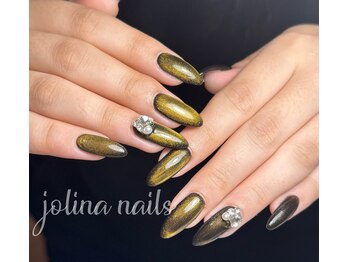 ジョリーナ ネイルズ 鶴見(Jolina Nails)/マグネットネイル　秋ネイル
