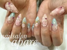 アペル(apare)/アプレジェルスカルプ×手書き桜