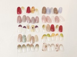 10,11月定額秋ネイル¥7,980