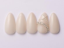 ジェミーネイル エビス(Jemiy nail ebisu)/シンプルパールビジュー7480yen