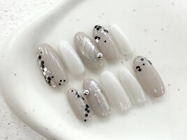 ホログラムフラワーネイル