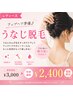 【ご新規様限定1】人気NO.1 レディース うなじ脱毛 ¥3,000→初回¥2,400