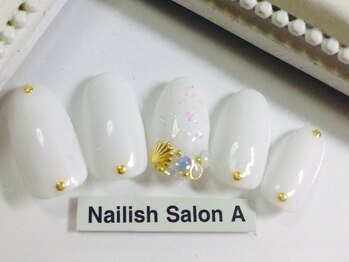 ネイリッシュサロン エー(Nailish Salon A)/夏シェルネイル