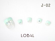 ロバル ネイルアンドまつげ(LOBAL)/フットネイルJ‐02￥10,700☆