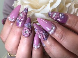 3Dフラワーネイル