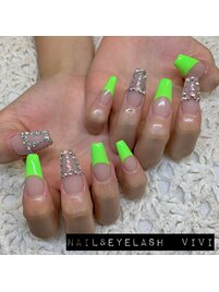 スカルプ10本アート11300円