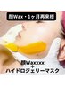 【顔Wax 1ヶ月以内再来の方】Wax顔脱毛＋ハイドロジェリーマスク＋ヘッドスパ