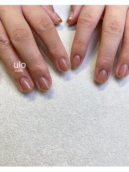 ウロネイルズ(ulo nails)/ミラーフレンチネイル