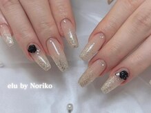 エル バイ ノリコ(elu by Noriko)/薔薇中華ネイル