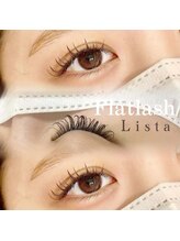 リスタ 飯塚店(Lista)/フラットラッシュ　ブラウン