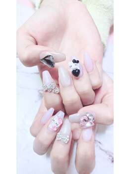 ミニョン(Minyon)/キティちゃんネイル