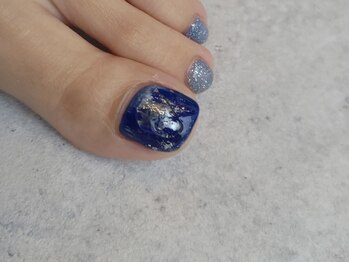 ゴッダスネイル(GODDESS NAIL)/フット凝ったアート