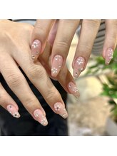 ジーナ 天神(Zina)/フラワーヴィンテージネイル♪