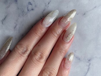 レア(Le'a)/ラメグラ×ホワイトマーブル