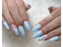 アロワ(Arowa)/水色ネイル