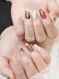 【オーダー】カフェラテネイル