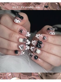 メゾンド シャルム カラット(maison de charme carat)/持ち込みデザインpink×black