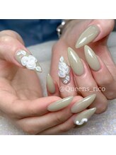 クイーンズビューティーサロン 新宿本店(Queen's beauty salon)/チップ長さ出し10本やり放題