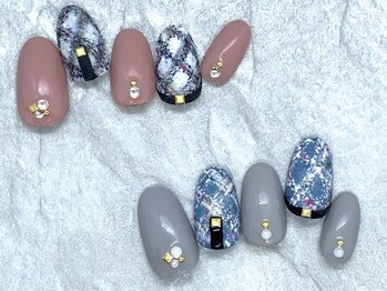 ネイルサロン ブリオン(Nail Salon Bullion)/ツイードネイル