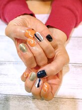 ネイルアルケー(Nail ARCHE)/メタリック×ニュアンスネイル