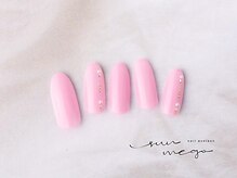 サンミーゴネイル 神戸店(Sunmego Nail)/ピンク×ストーンネイル