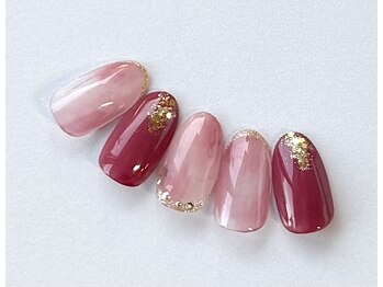 ビーネイル ヘルシー(Be NaiL healthy)/タイダイ柄ネイル