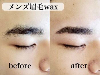 ベルバイグレイス(BELLE by grace)/メンズ眉毛wax/メンズアイブロウ