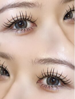 ラビィ 福岡店(Raviy)の写真/最新メニュー【ダブルフラットラッシュ】導入！自分史上最高のボリューム感で目力UP！華やかな印象に★