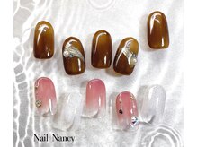 シンプルネイル　オフィスにもＯＫ　甘皮ケア込み／カラー変更ok