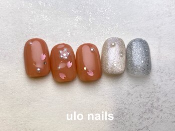 桜パールネイル 定額ネイル